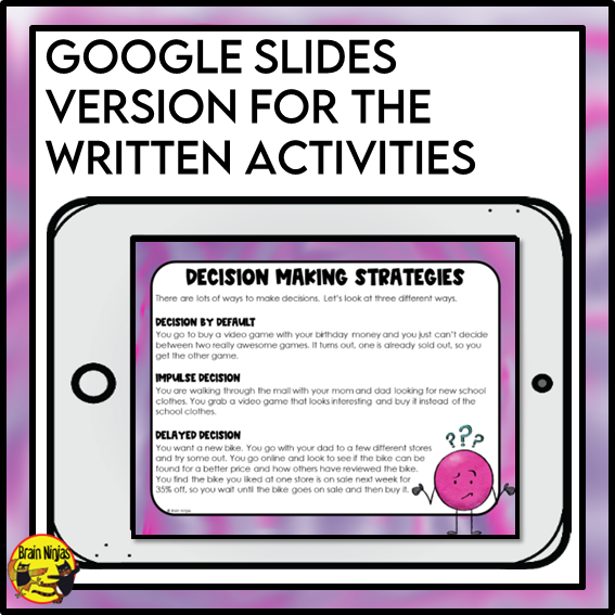 Free Decision Making | Life-Long Learning | Health and Wellness Lesson | Paper and Digital