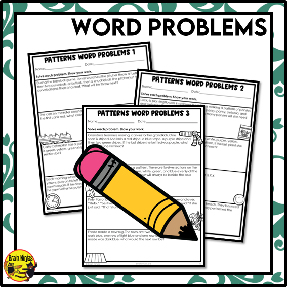 Patterns Math Worksheets | Paper | Grade 4