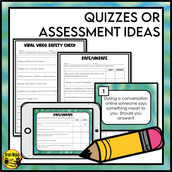 Online Safety and Digital Citizenship | Health and Wellness Unit | Paper and Digital