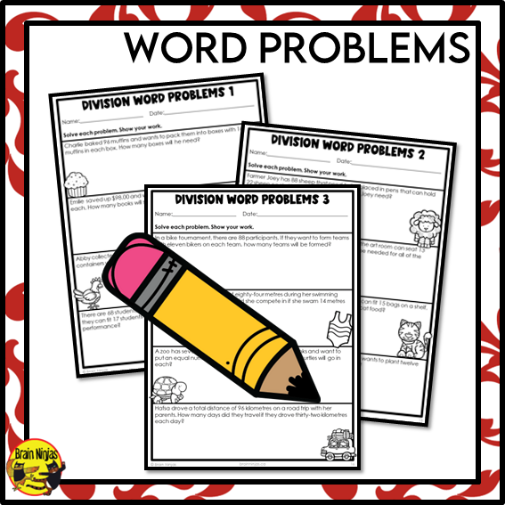 Division Math Worksheets | 2 digits by 2 Digits Without Remainders | Paper