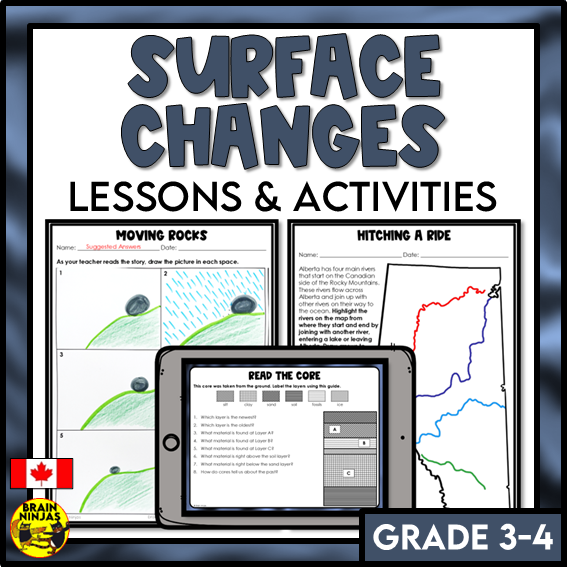 Surface Changes Lessons and Activities | Paper and Digital – brainninjas