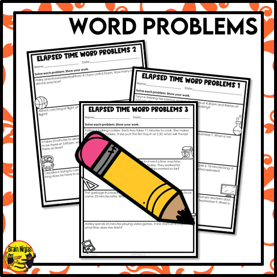 Elapsed Time Math Worksheets | Paper