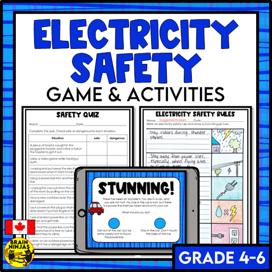Electricity Safety Activities to Introduce Unit | Paper and Digital