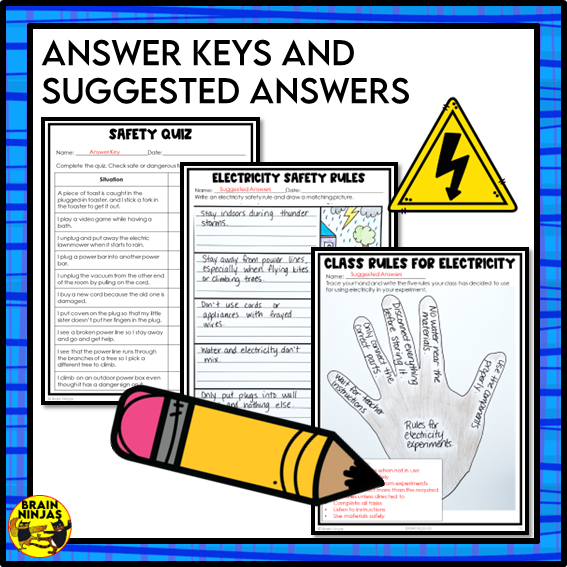 Electricity Safety Activities to Introduce Unit | Paper and Digital