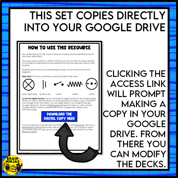 Electricity Circuits Task Cards | Paper and Digital