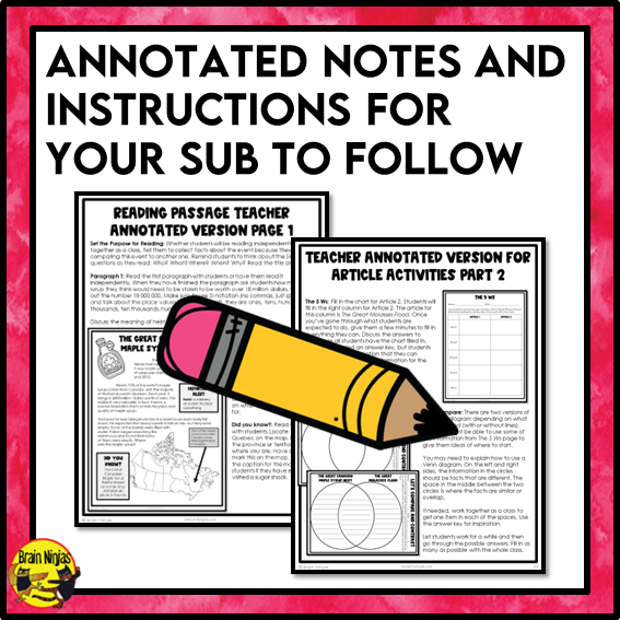 Emergency Sub Plans | Sticky Situations | Paper | Grade 4 Grade 5 Grade 6