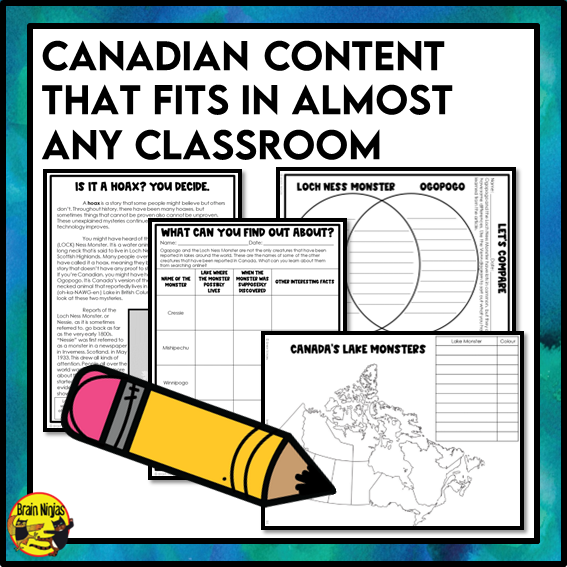 Emergency Sub Plans | Hoaxes and Ogopogos | Paper | Grade 4 Grade 5 Grade 6
