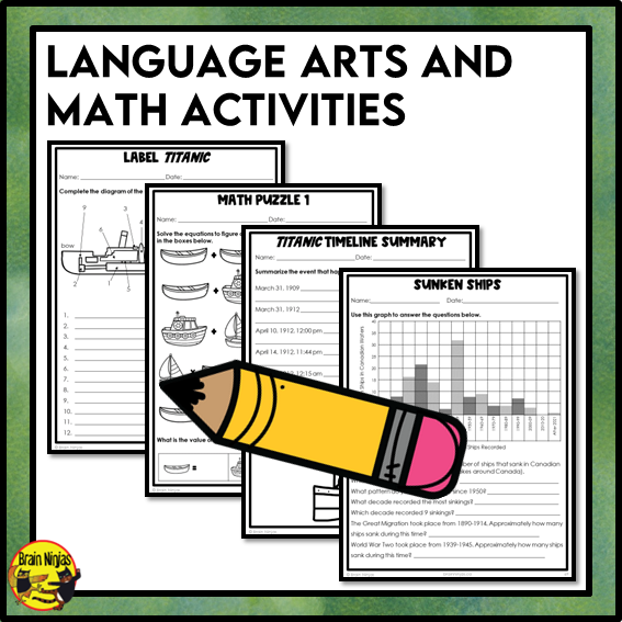 Emergency Sub Plans | Ships and Wrecks | Paper | Grade 4 Grade 5 Grade 6