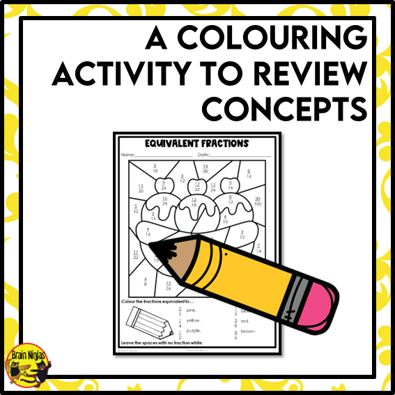 Equivalent Fractions Math Worksheets | Paper