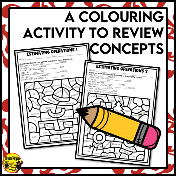 Estimation to Billions Math Worksheets | All Operations | Paper | Grade 6