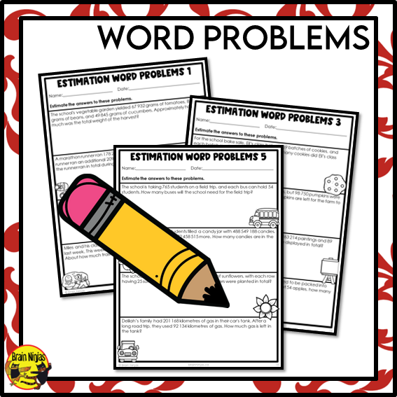 Estimation to Billions Math Worksheets | All Operations | Paper | Grade 6