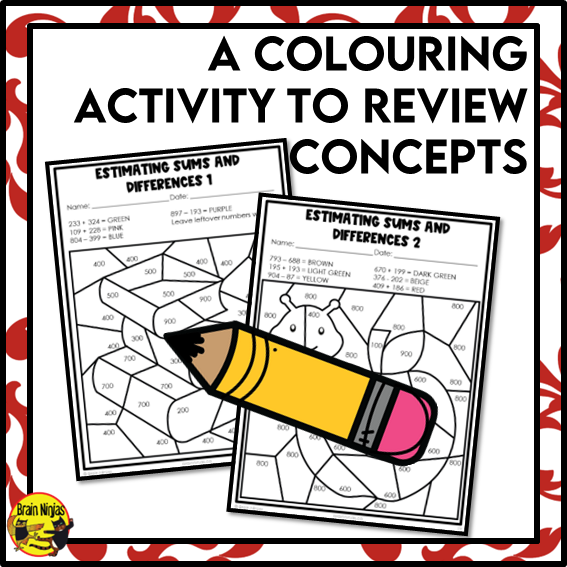 Estimation Within 1000 Math Worksheets | Addition and Subtraction | Paper | Grade 3