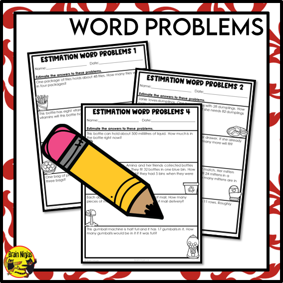 Estimation Within 1000 Math Worksheets | Addition and Subtraction | Paper | Grade 3