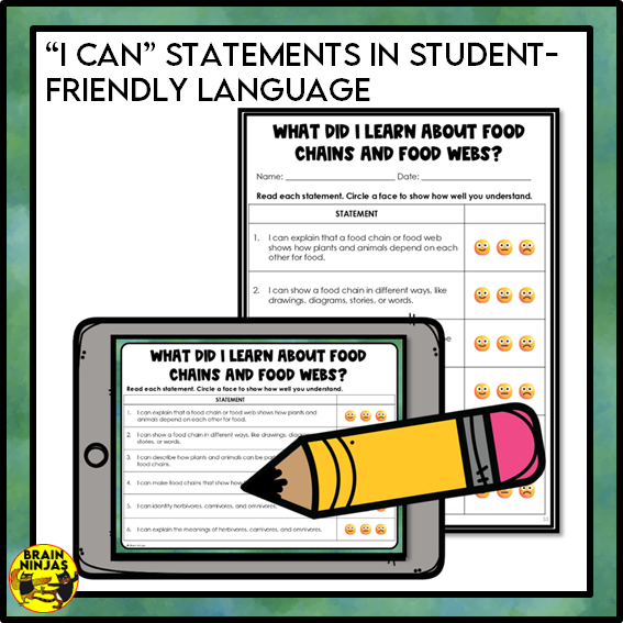 Food Chains Between Canadian Plants and Animals Lesson and Activities | Paper and Digital