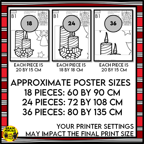 French Joyeuses Fêtes Christmas Collaborative Poster | Paper