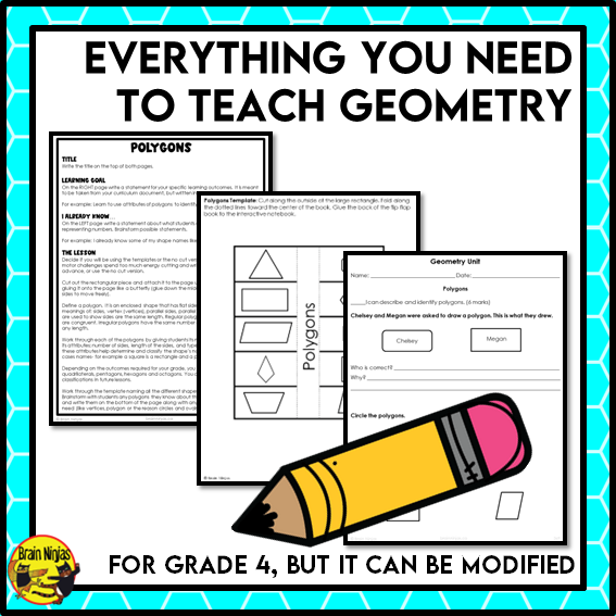 Geometry Interactive Math Unit | Paper | Grade 4