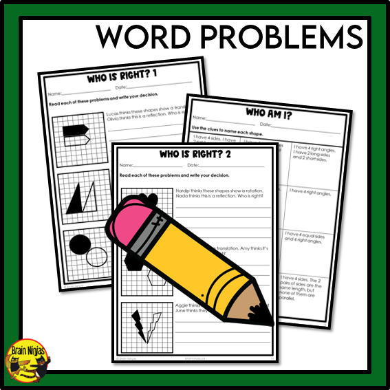Saskatchewan Aligned Geometry Math Worksheets Bundle | Paper | Grade 5