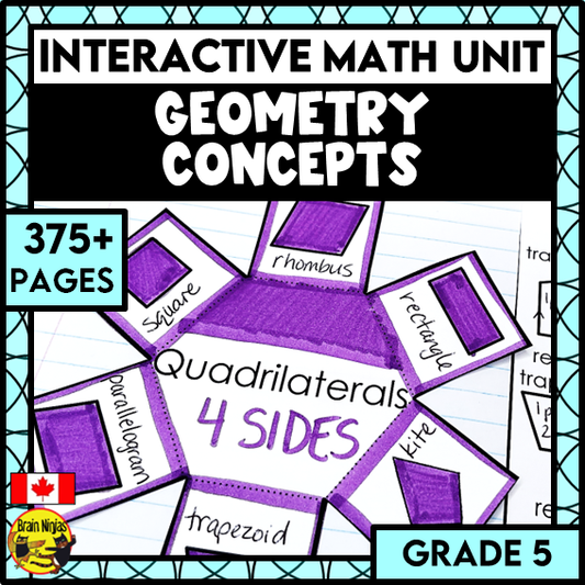 Geometry Interactive Math Unit | Paper | Grade 5