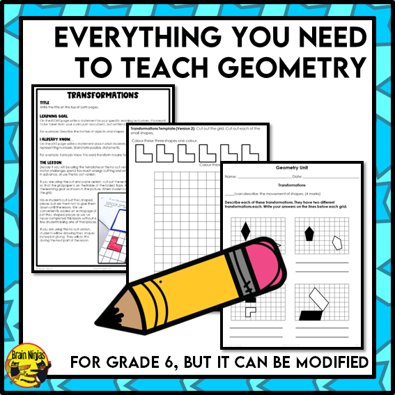 Geometry Interactive Math Unit | Paper | Grade 6