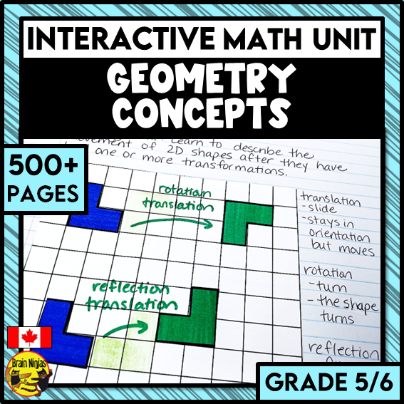 Geometry Interactive Math Unit | Paper | Grade 5 Grade 6