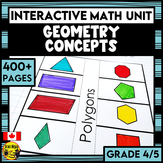 Geometry Interactive Math Unit | Paper | Grade 4 Grade 5