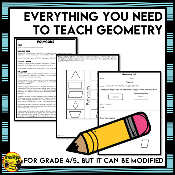 Geometry Interactive Math Unit | Paper | Grade 4 Grade 5