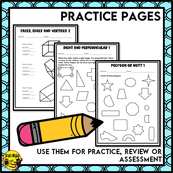 Geometry Interactive Math Unit | Paper | Grade 3