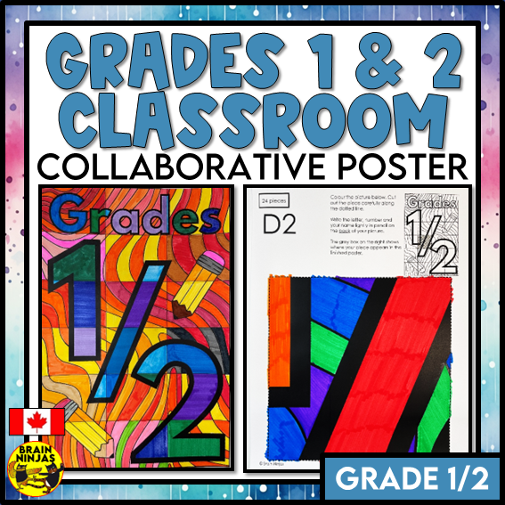 Grade 1 and 2 Combined Classroom Collaborative Poster | Paper