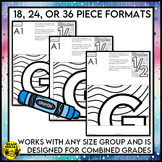 Grade 1 and 2 Combined Classroom Collaborative Poster | Paper