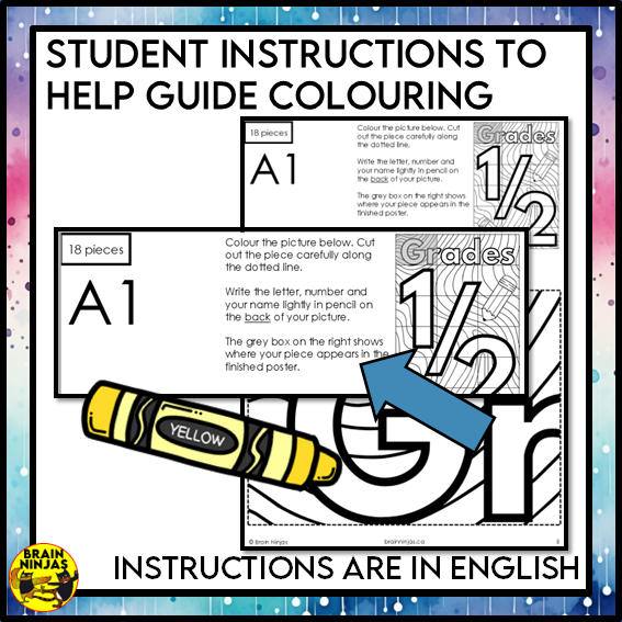 Grade 1 and 2 Combined Classroom Collaborative Poster | Paper