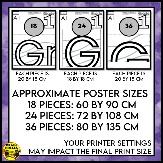 Grade 1 Classroom Collaborative Poster | Paper