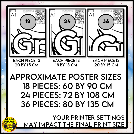 Grade 2 and 3 Combined Classroom Collaborative Poster | Paper