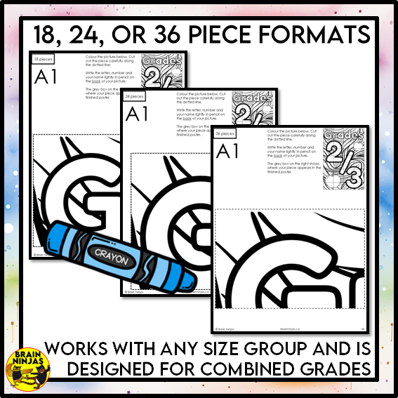 Grade 2 and 3 Combined Classroom Collaborative Poster | Paper