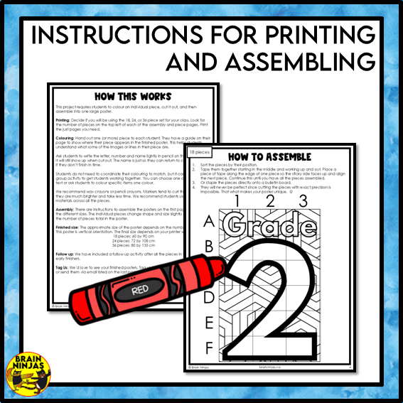 Grade 2 Classroom Collaborative Poster | Paper