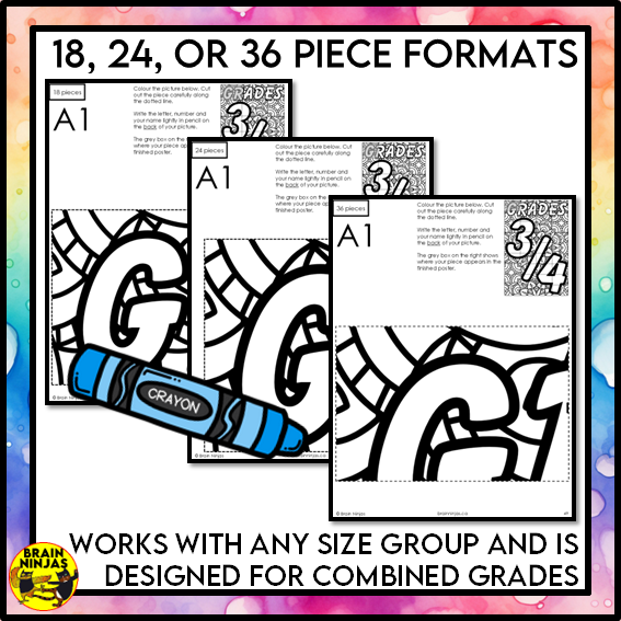 Grade 3 and 4 Combined Classroom Collaborative Poster | Paper