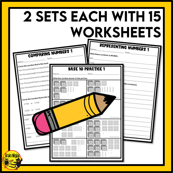 British Columbia Aligned Number Math Worksheets Bundle | Paper | Grade 4