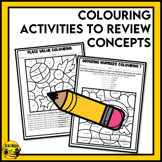 British Columbia Aligned Number Math Worksheets Bundle | Paper | Grade 4