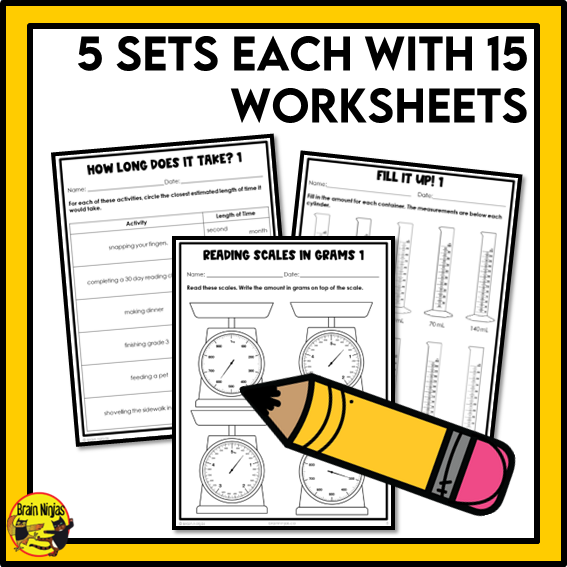 British Columbia Aligned Time and Measurement Math Worksheets Bundle | Paper | Grade 3
