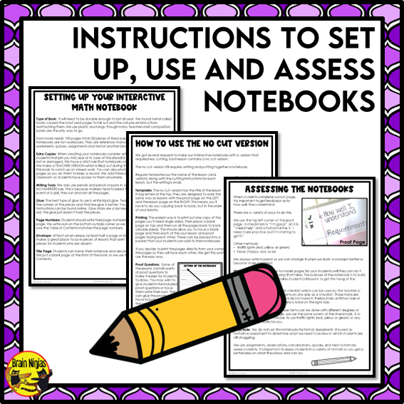 Year Long Math Interactive Math Unit Bundle | Paper | Grade 3