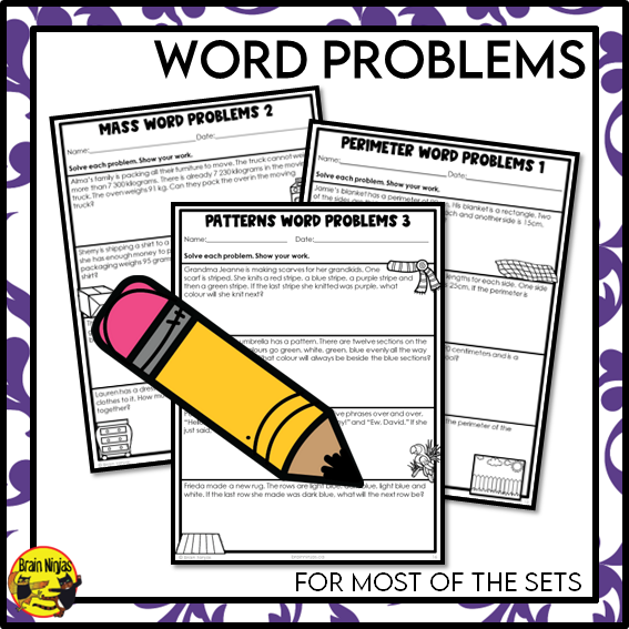 Math Worksheets Full Year Bundle With Concepts and Holidays | Paper | Grade 3