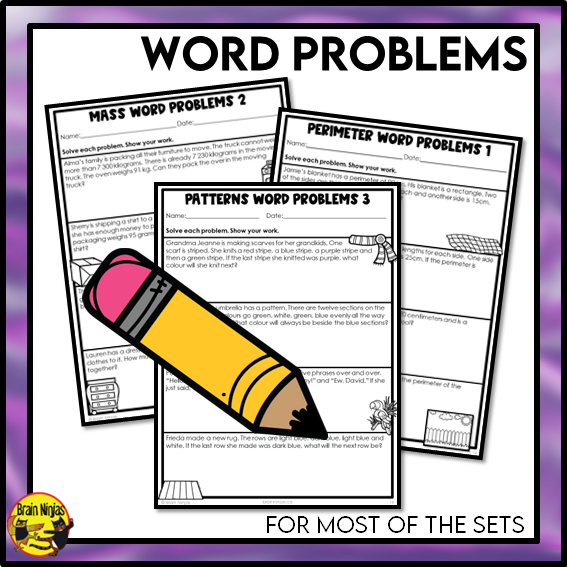 Math Worksheets Full Year Bundle With Concepts Only | Paper | Grade 3
