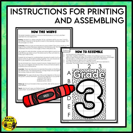Grade 3 Classroom Collaborative Poster | Paper