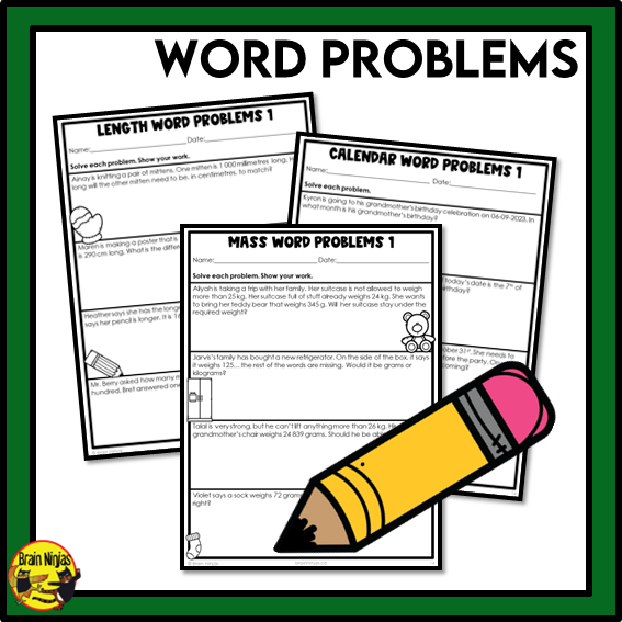Saskatchewan Aligned Time and Measurement Math Worksheets Bundle | Paper | Grade 3