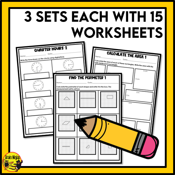 British Columbia Aligned Time and Measurement Math Worksheets Bundle | Paper | Grade 4