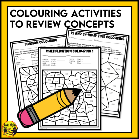 British Columbia Aligned Math Worksheets Full Year Bundle | Paper | Grade 4