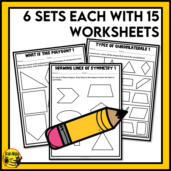 British Columbia Aligned Geometry Math Worksheets Bundle | Paper | Grade 4