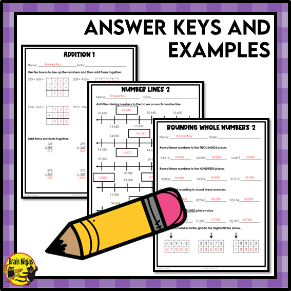 Year Long Math Interactive Math Unit Bundle | Paper | Grade 4