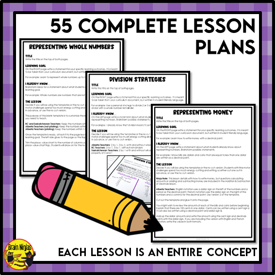 Year Long Math Interactive Math Unit Bundle | Paper | Grade 4