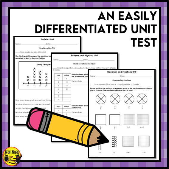 Year Long Math Interactive Math Unit Bundle | Paper | Grade 4