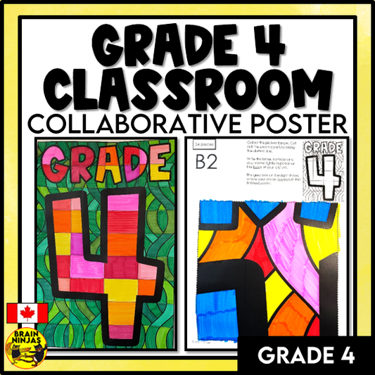 Grade 4 Classroom Collaborative Poster | Paper